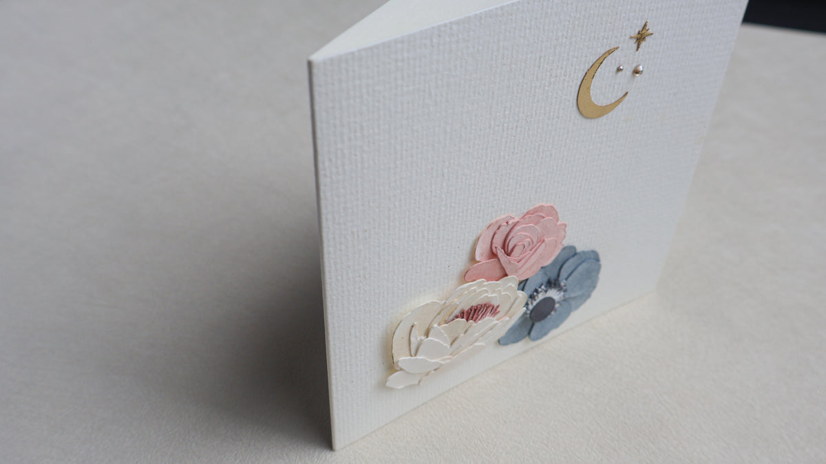 Twilight Bloom Floral Card