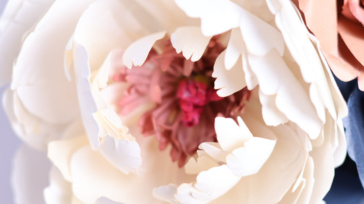 Twilight Bloom — Paper Floral Artwork