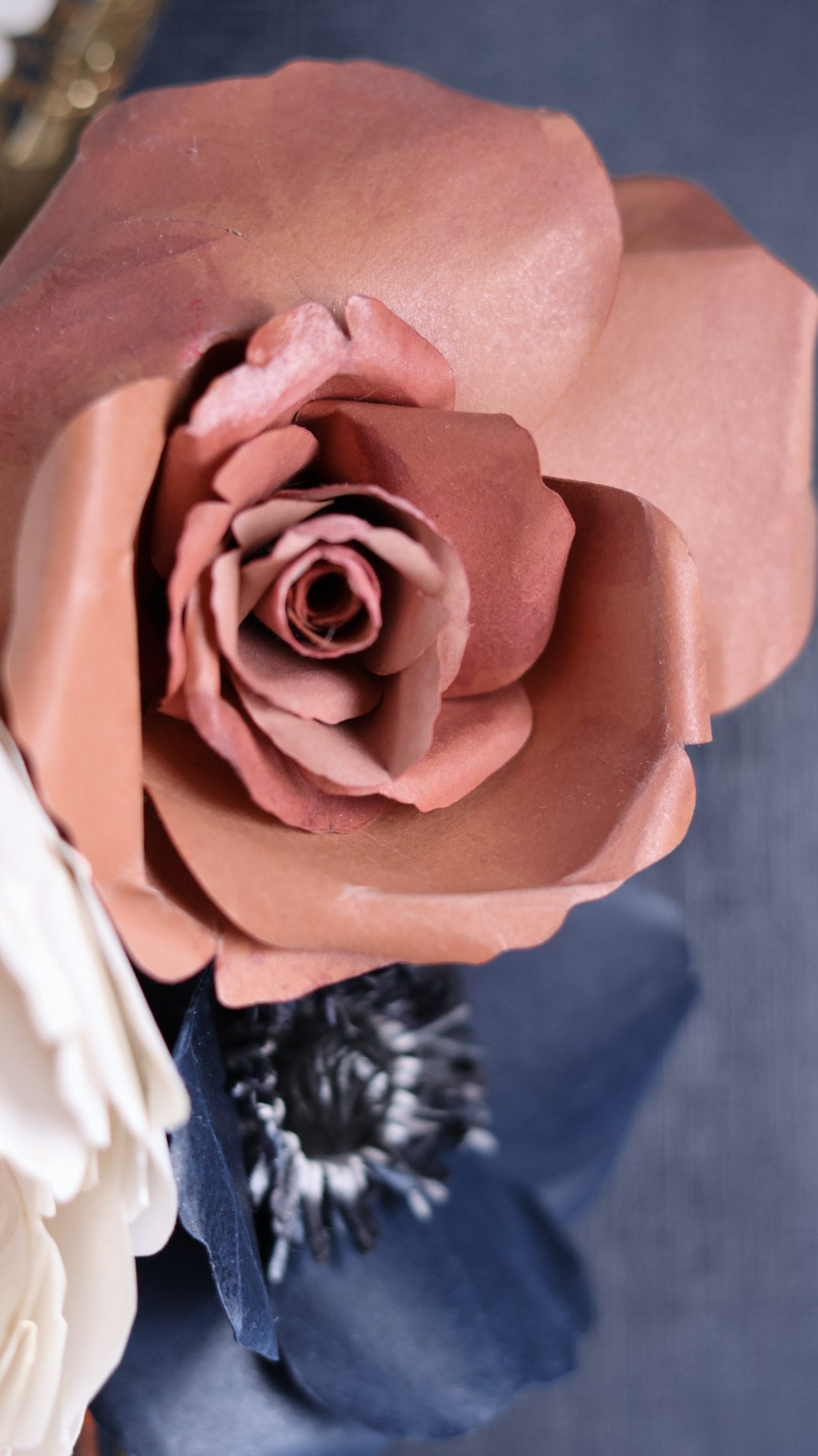Twilight Bloom — Paper Floral Artwork