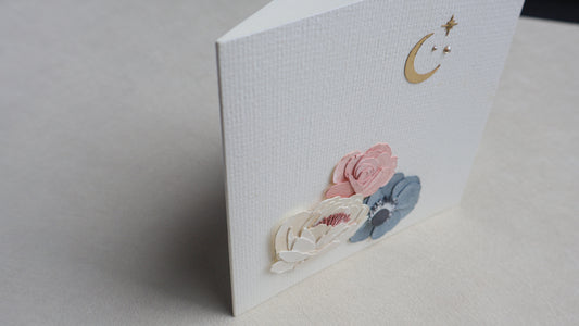 Twilight Bloom Floral Card