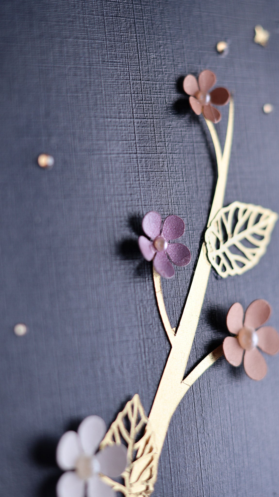 Twilight Bloom — Paper Floral Artwork